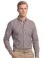 Gant overhemd bruin geruit button-down katoen