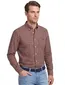 Gant overhemd bruin/rood geruit button-down