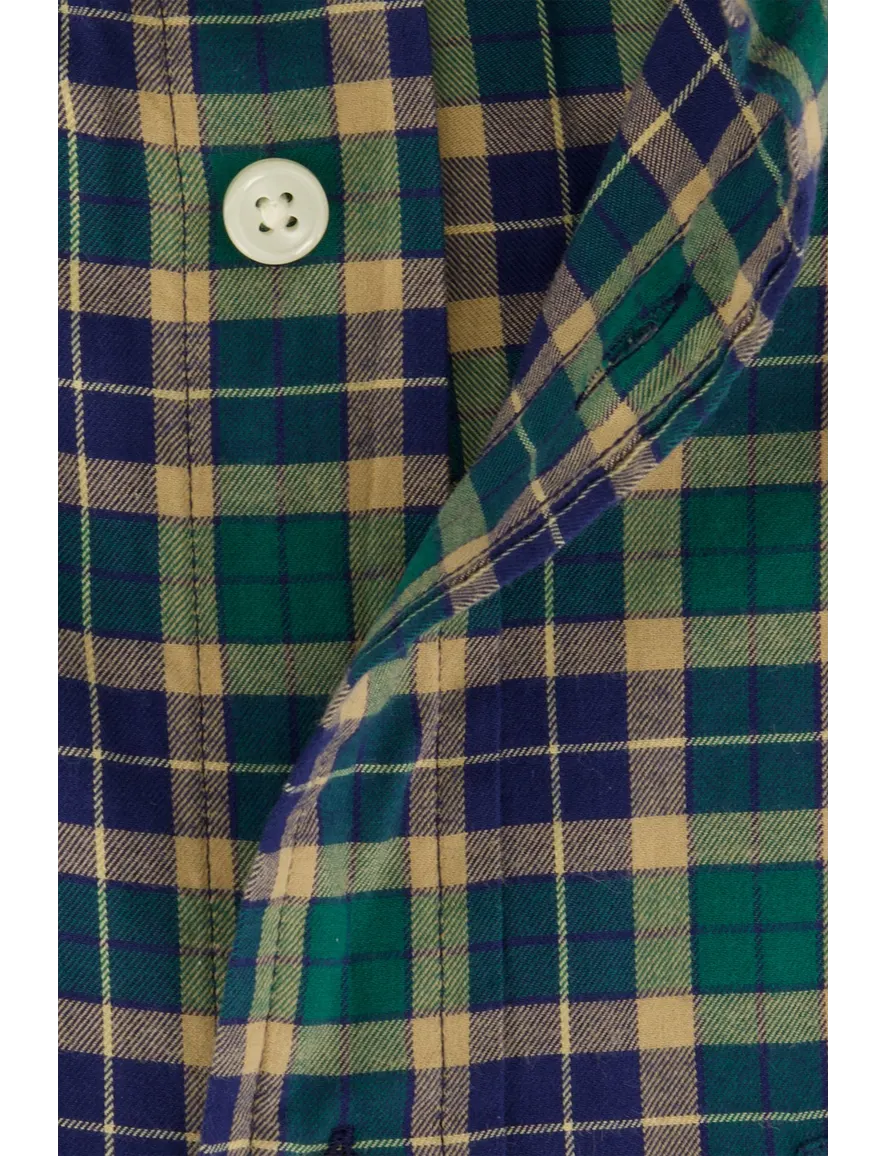 Gant overhemd groen geruit button-down