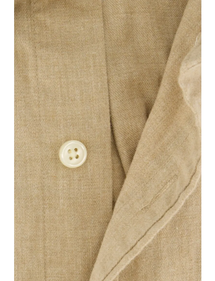 Gant Regular Fit casual overhemd beige flanel