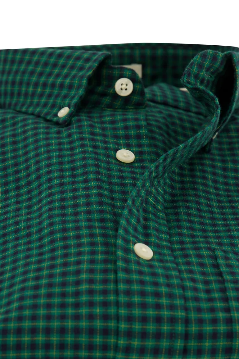 casual overhemd groen Gant Regular Fit