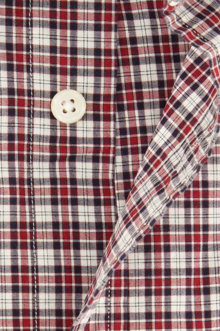 casual overhemd Gant rood geruit katoen normale fit
