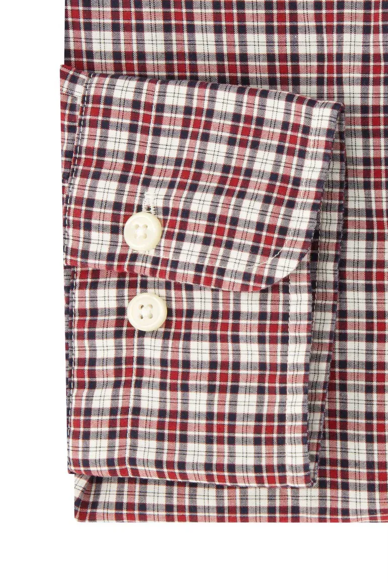 casual overhemd Gant rood geruit katoen normale fit
