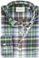 Gant overhemd groen geruit button down