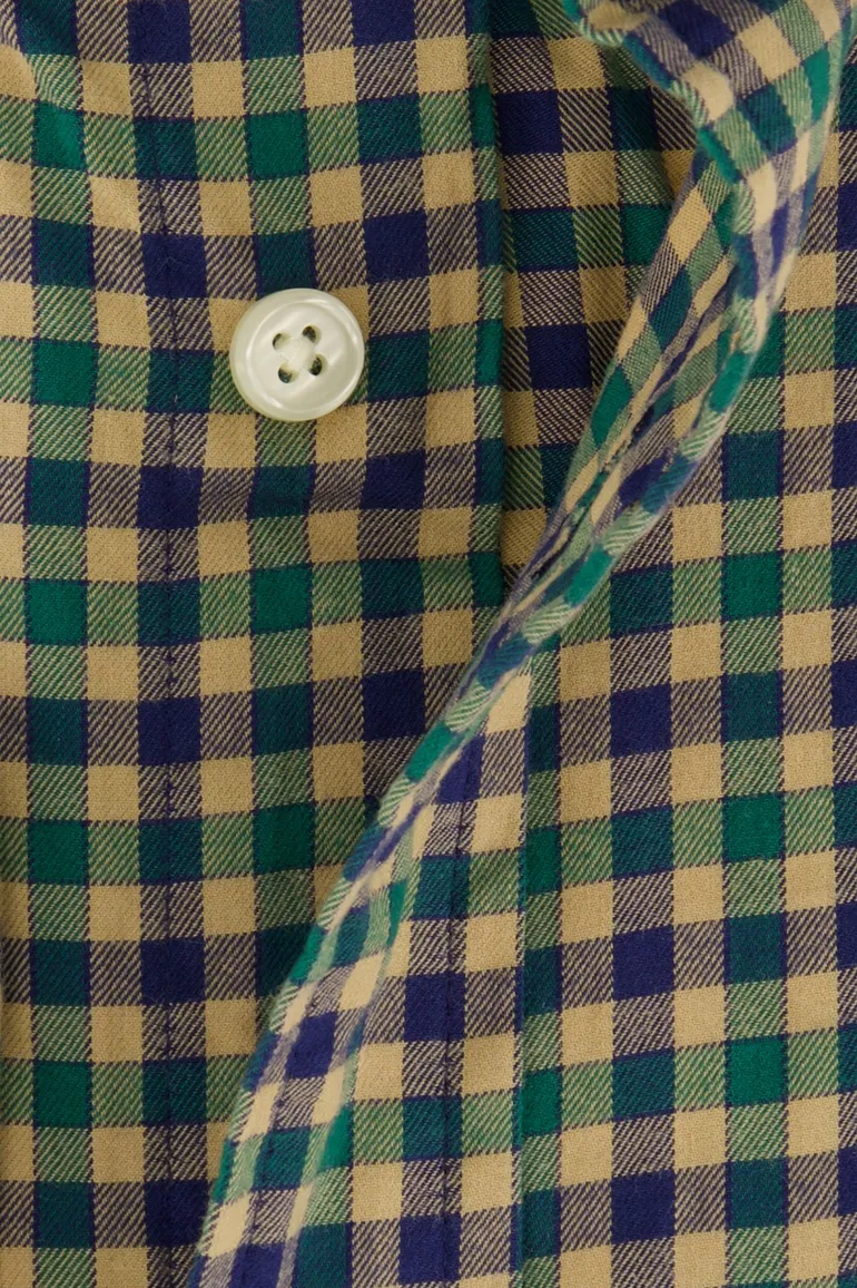 Gant overhemd geruit groen button-down