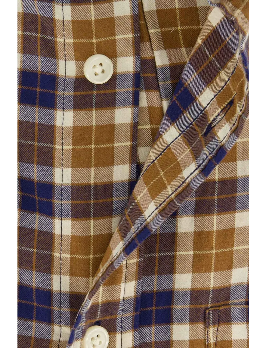 Gant overhemd camel geruit button-down
