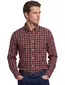 Gant overhemd button-down rood katoen geruit