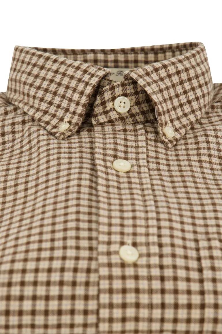 casual overhemd bruin Gant Regular Fit