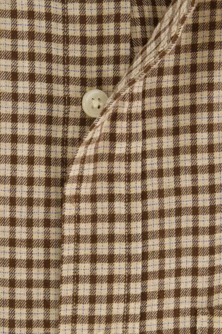 casual overhemd bruin Gant Regular Fit