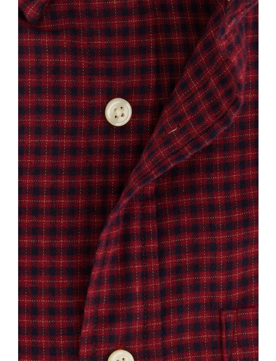 Gant Regular Fit overhemd rood flanel button down