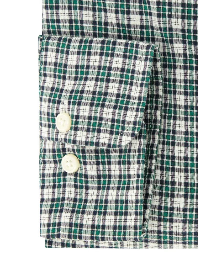 casual overhemd Gant groen geruit katoen normale fit