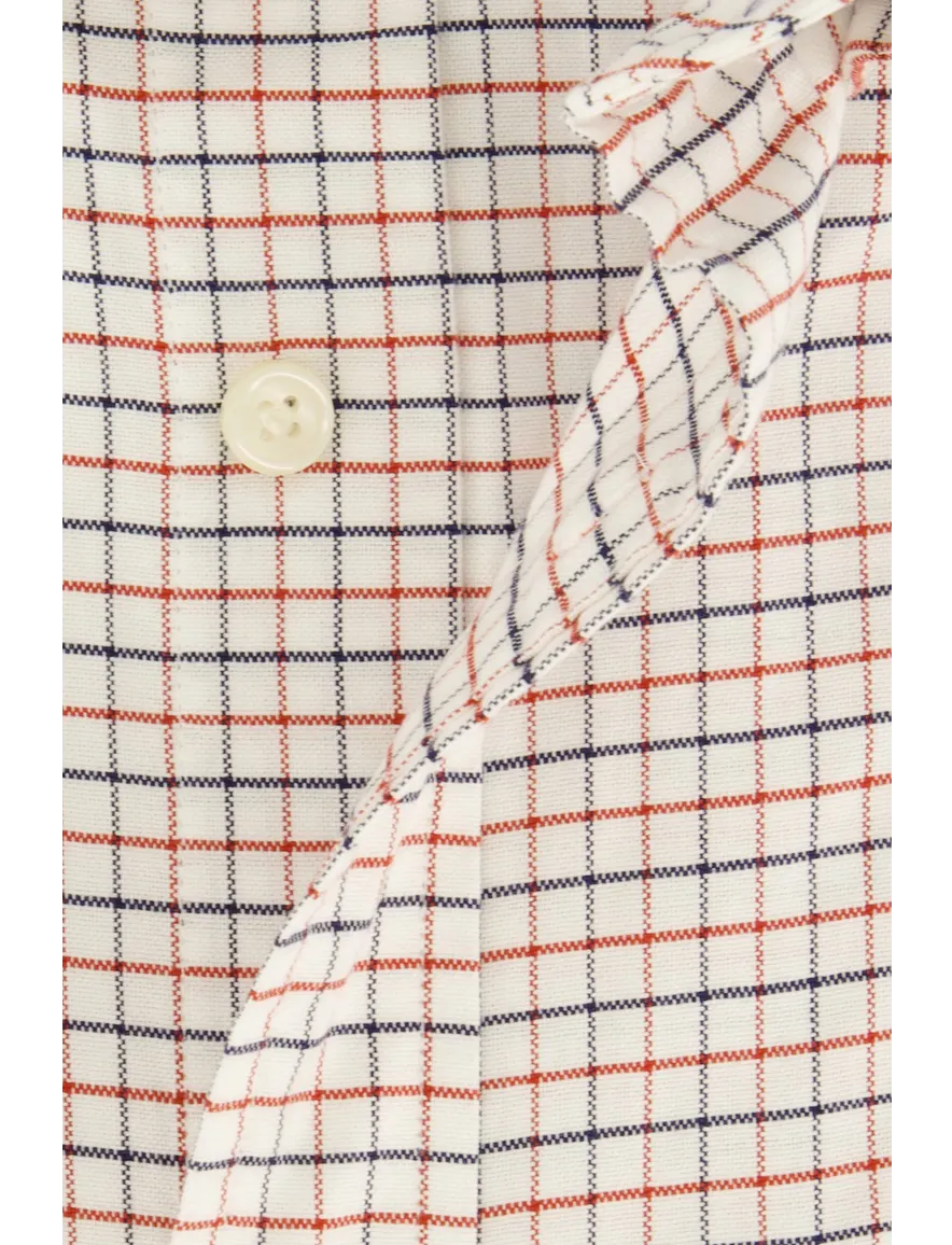 Gant overhemd wit geruit button-down