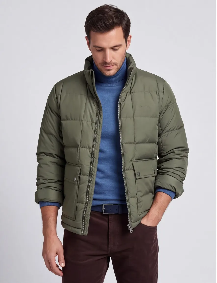 winterjas groen Gant