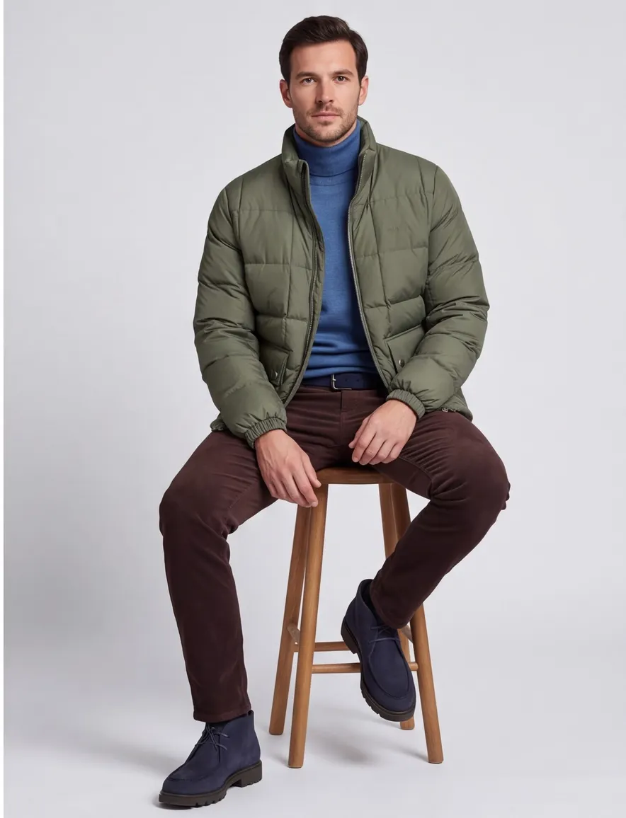 winterjas groen Gant