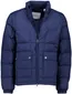 Gant gewatteerde jas effen donkerblauw normale fit