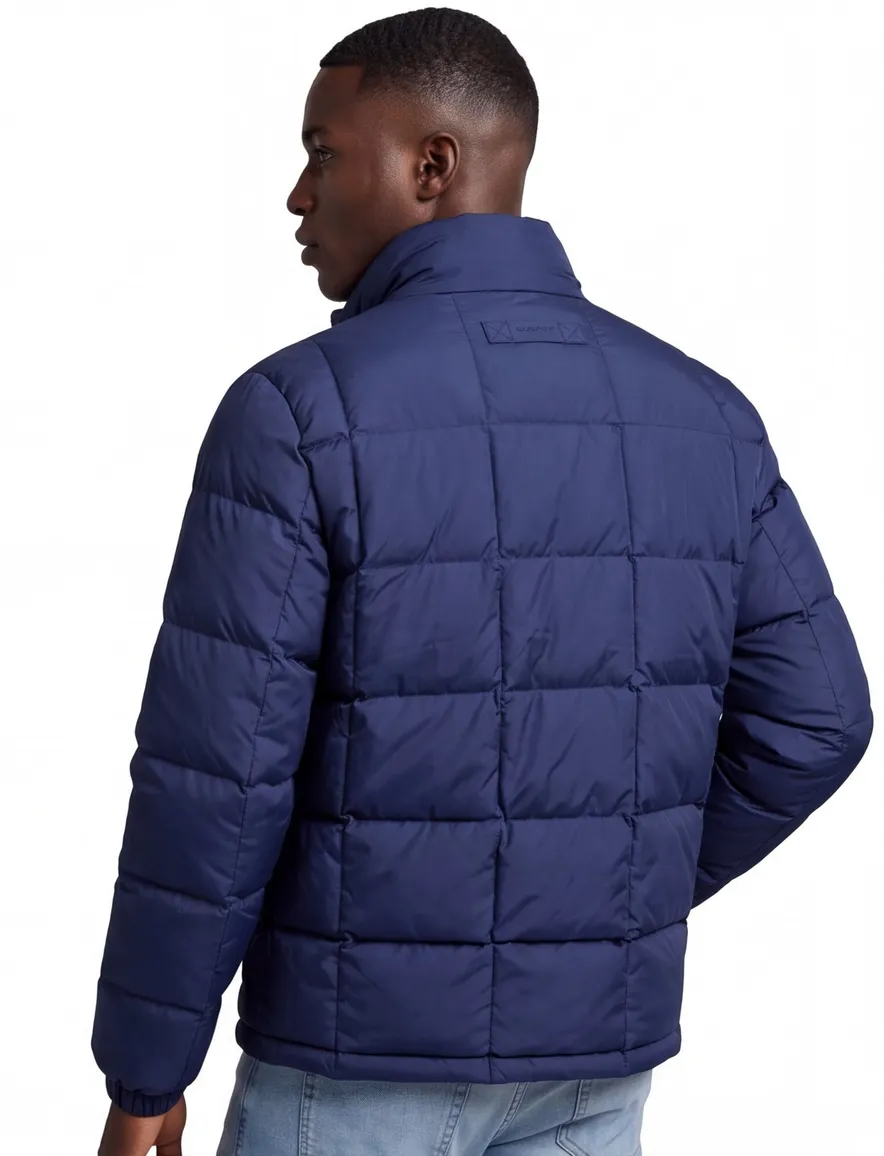 Gant gewatteerde jas donkerblauw