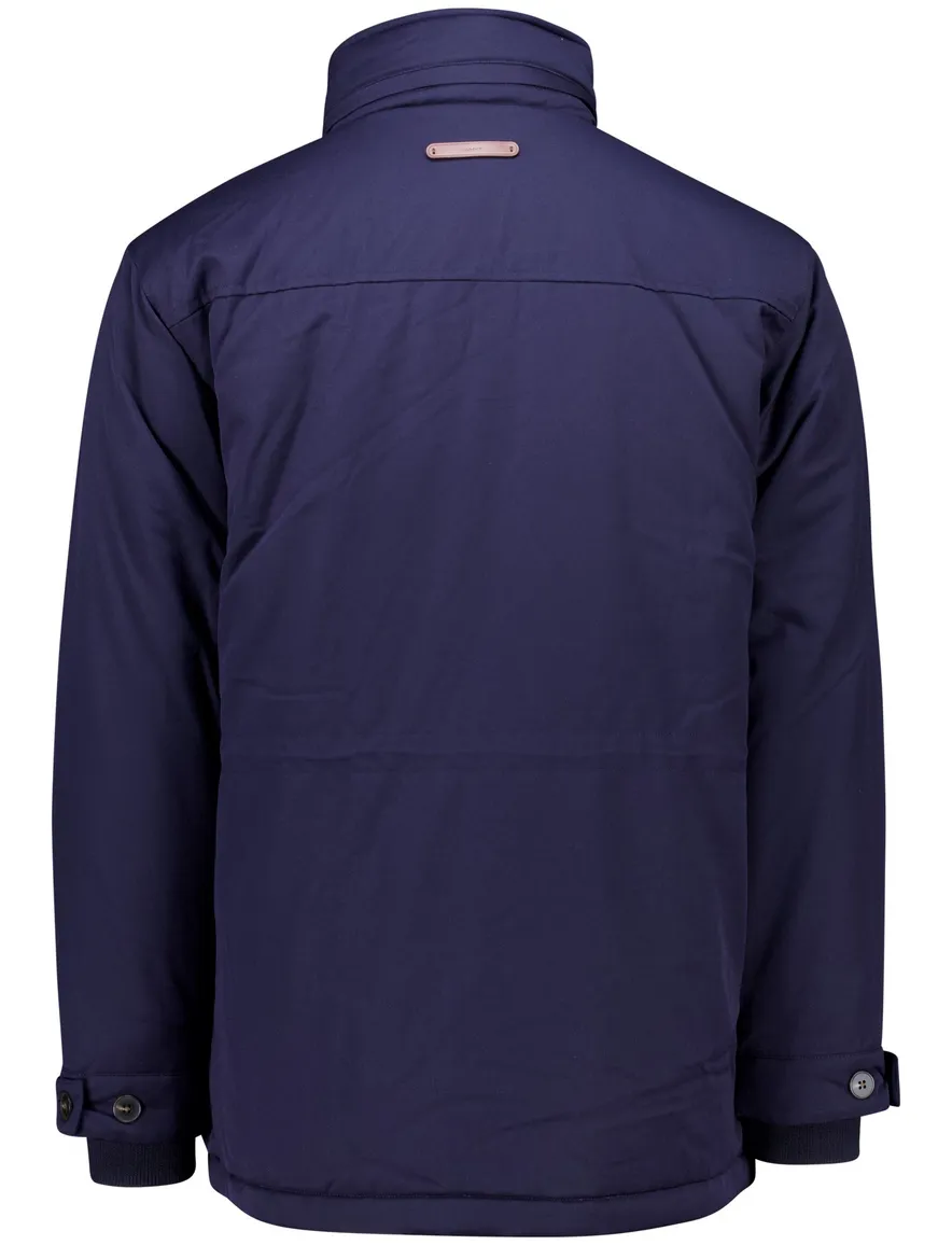 Gant winterjas donkerblauw zakken