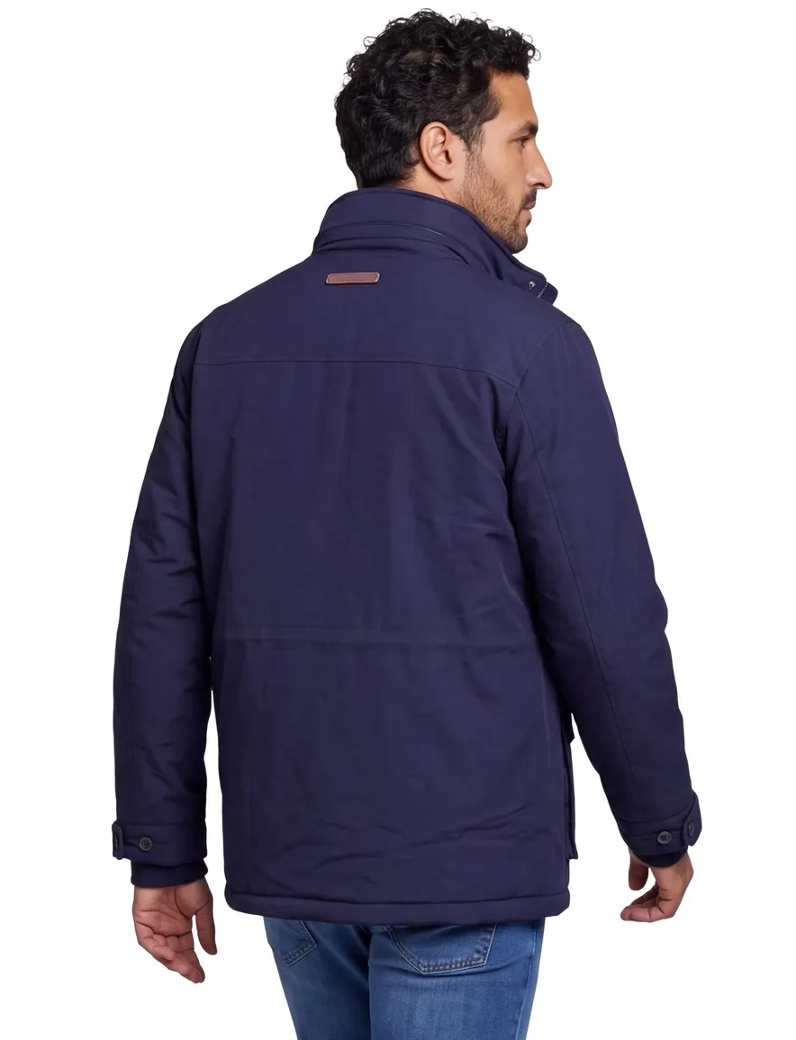 Gant winterjas donkerblauw zakken