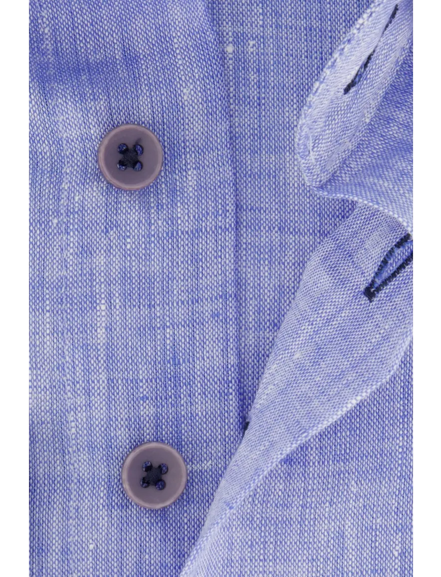 Portofino overhemd extra lang blauw