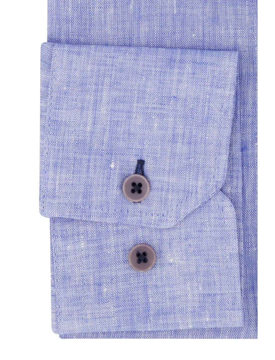 Portofino overhemd extra lang blauw