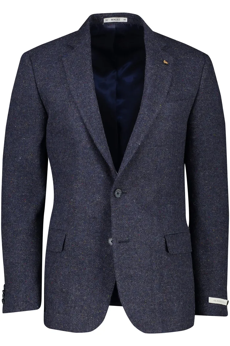 Magge colbert donkerblauw 100% wol
