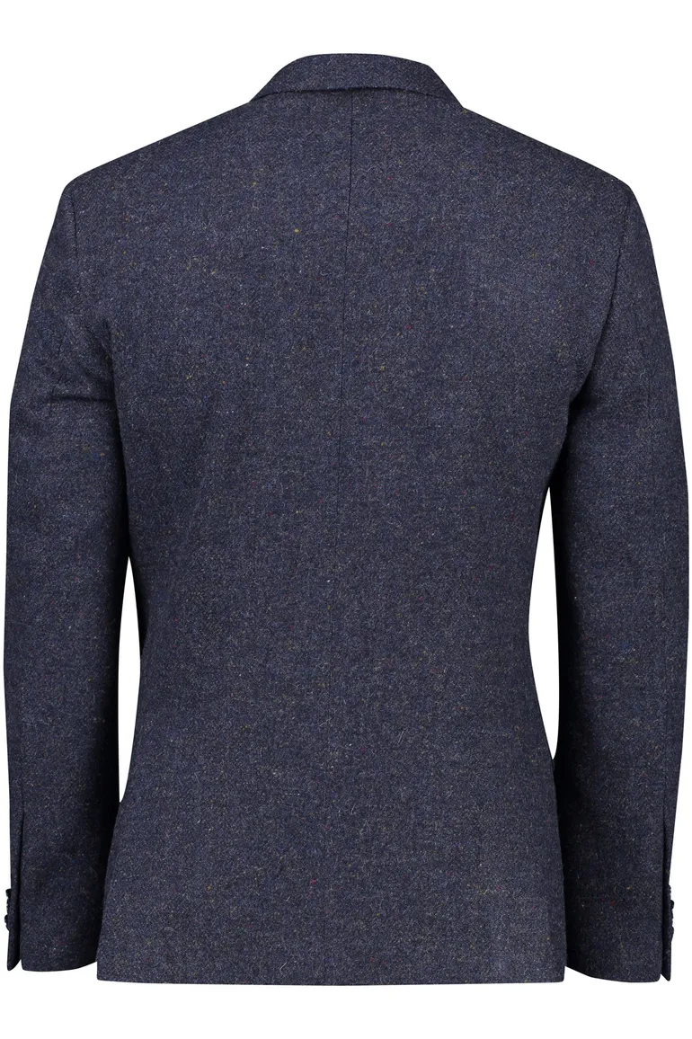 Magge colbert donkerblauw 100% wol
