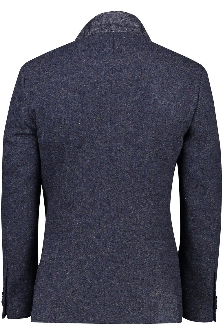 Magge colbert donkerblauw 100% wol