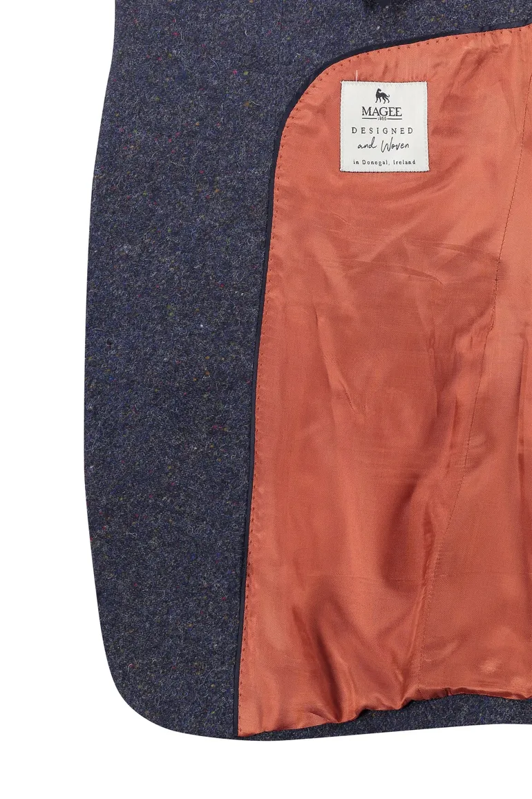 Magge colbert donkerblauw 100% wol