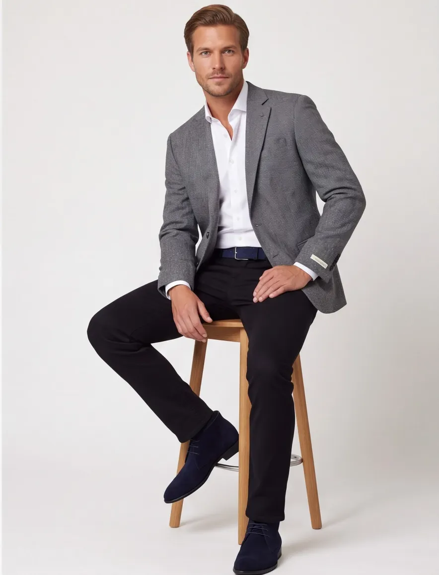 Magee Classic Fit colbert antraciet