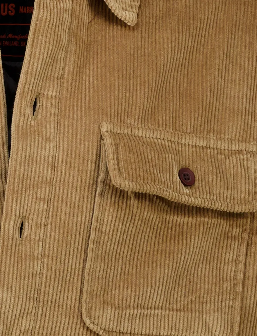 Superdry overshirt camel corduroy