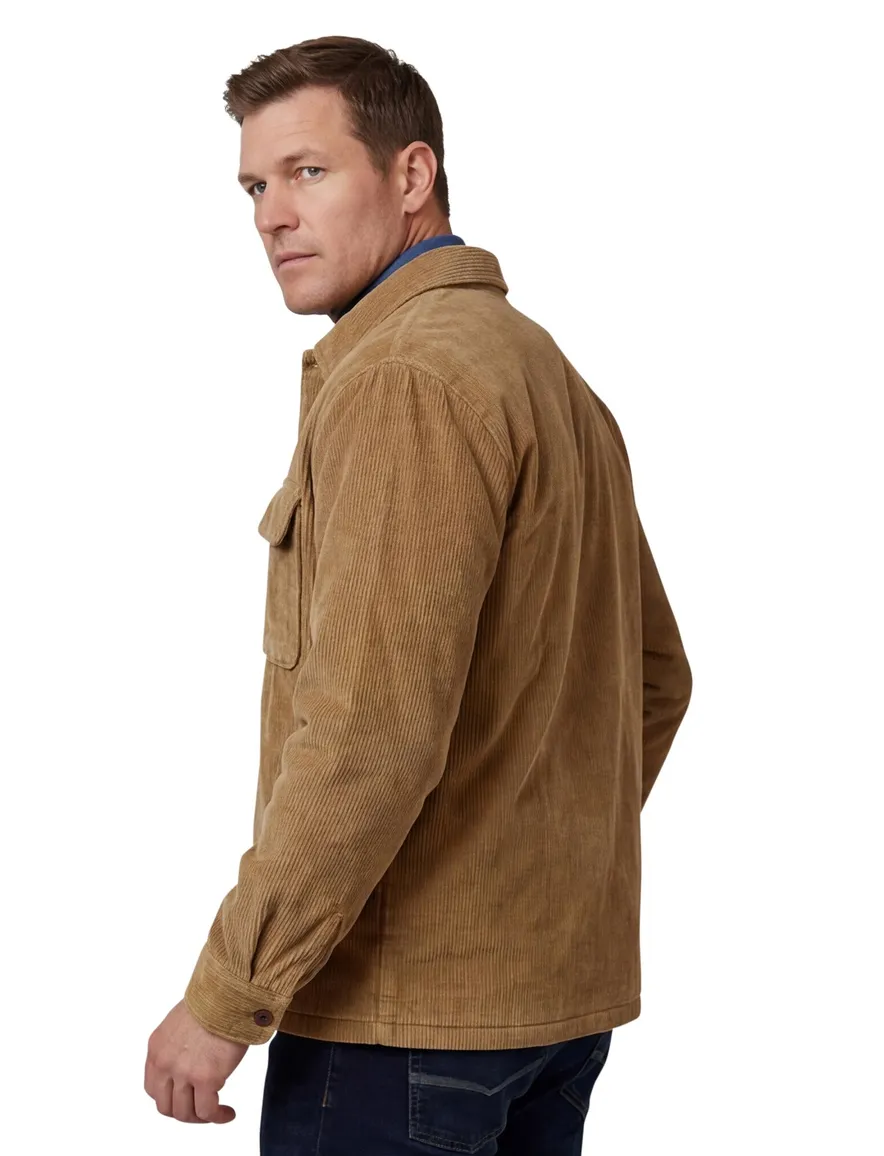 Superdry overshirt camel corduroy