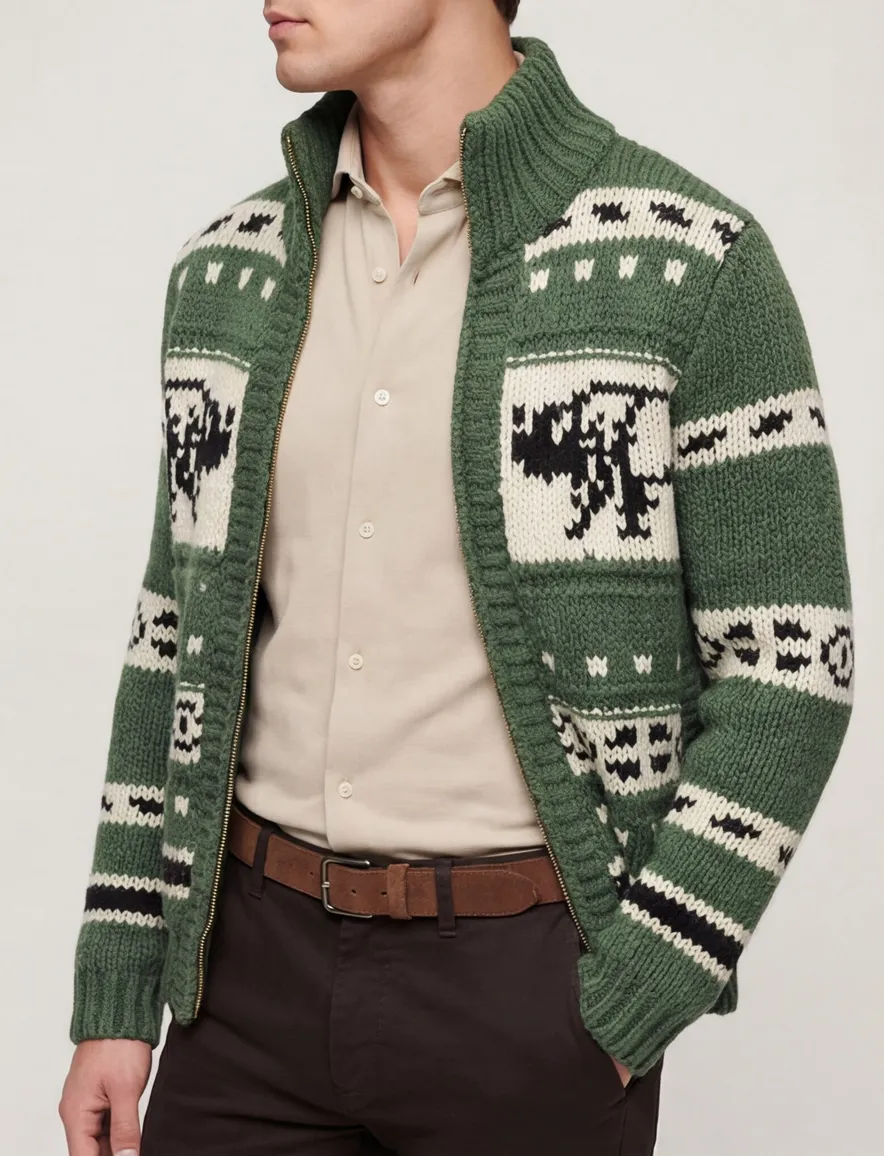 Superdry vest warm groen