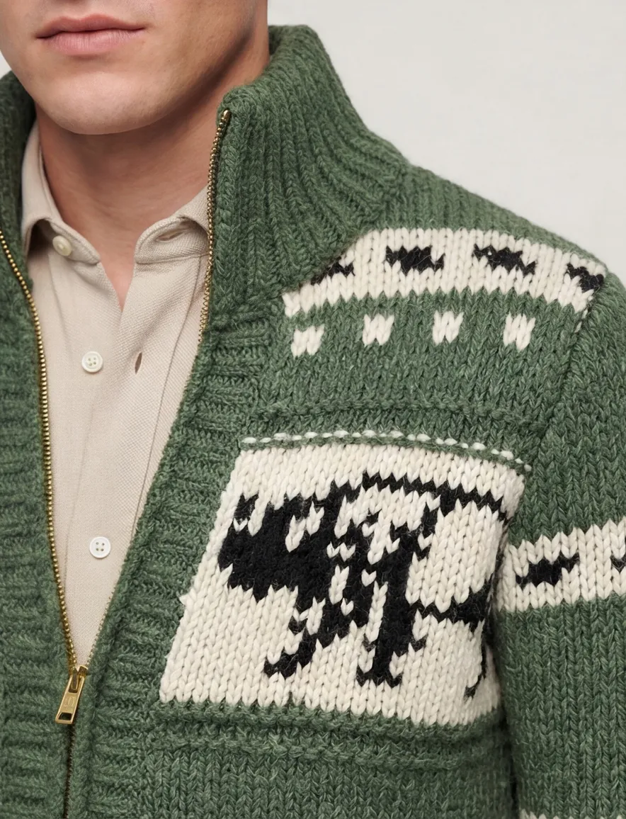 Superdry vest warm groen