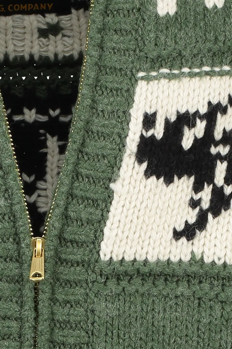 Superdry vest warm groen