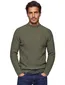 Superdry trui groen effen gemeleerd