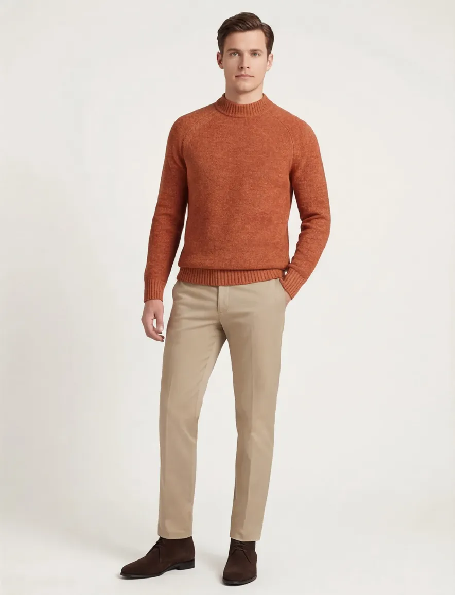 Superdry trui oranje gemeleerd