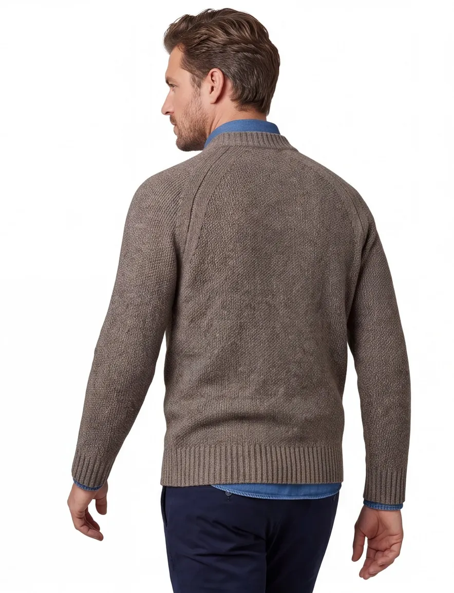 Superdry trui bruin polyester