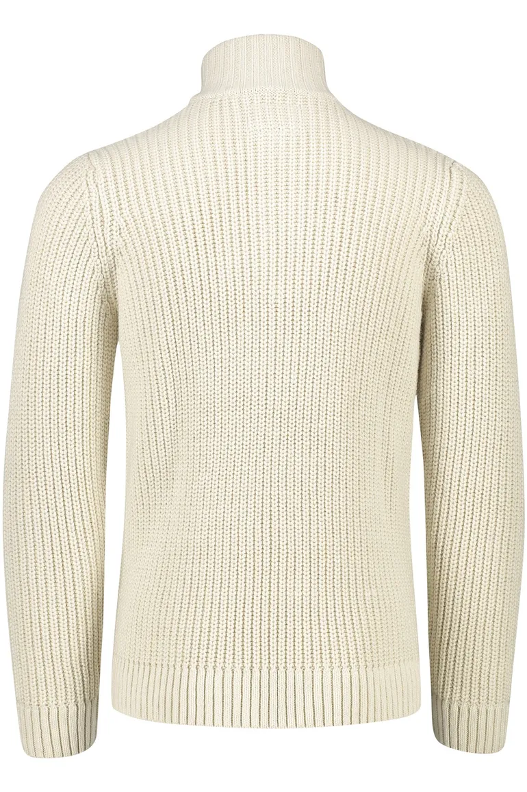 Superdry trui effen beige slim fit acryl