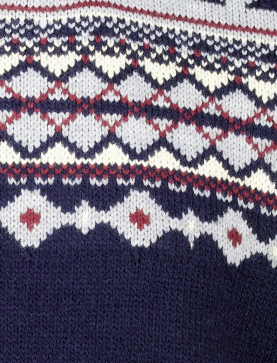 Superdry coltrui donkerblauw geprint acryl