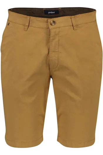 Gardeur katoenen Gardeur Bermuda effen camel normale fit