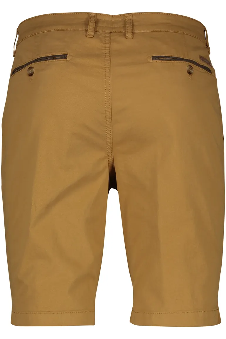 Gardeur Bermuda effen camel normale fit