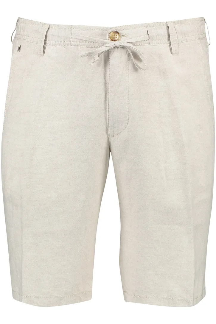 katoenen Gardeur korte broek Jasper effen beige