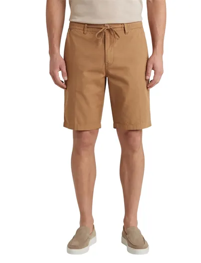 Gardeur Gardeur korte broek Jasper effen bruin katoen