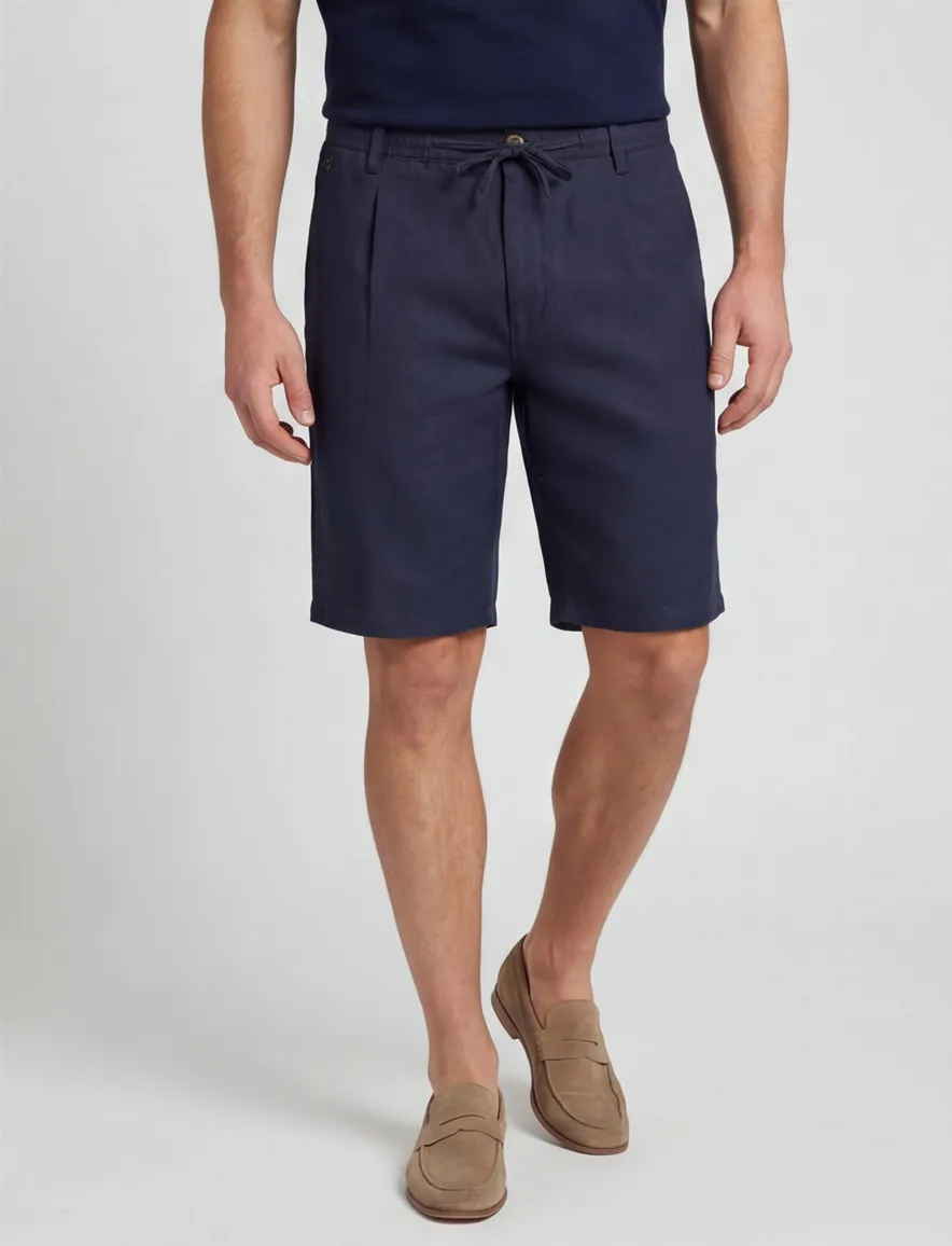Gardeur korte broek Jasper navy