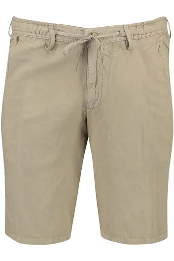 Gardeur Gardeur korte broek Jasper uni beige katoen