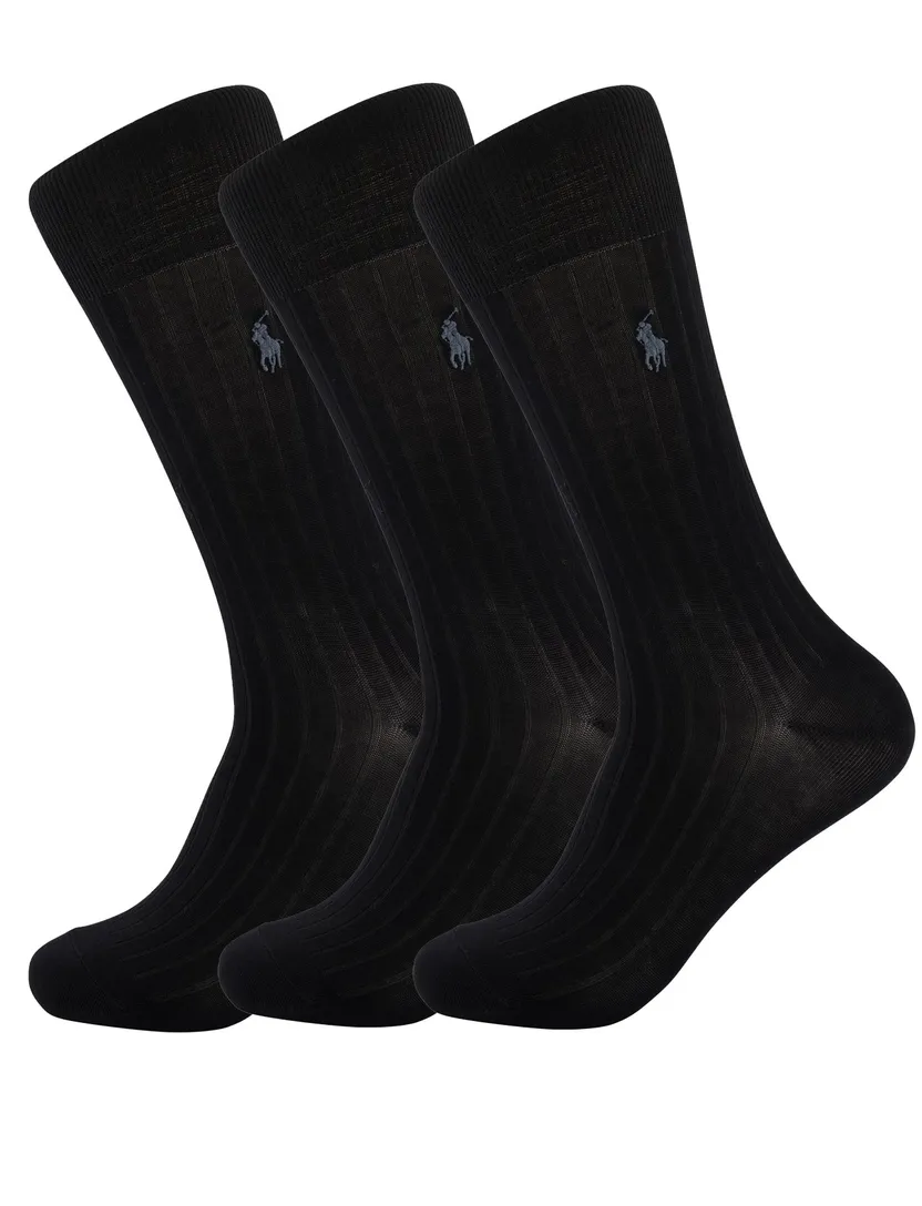 Polo Ralph Lauren sokken 3-pack zwart
