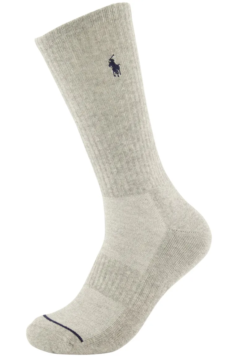 sokken Polo Ralph Lauren effen katoen, polyester grijs