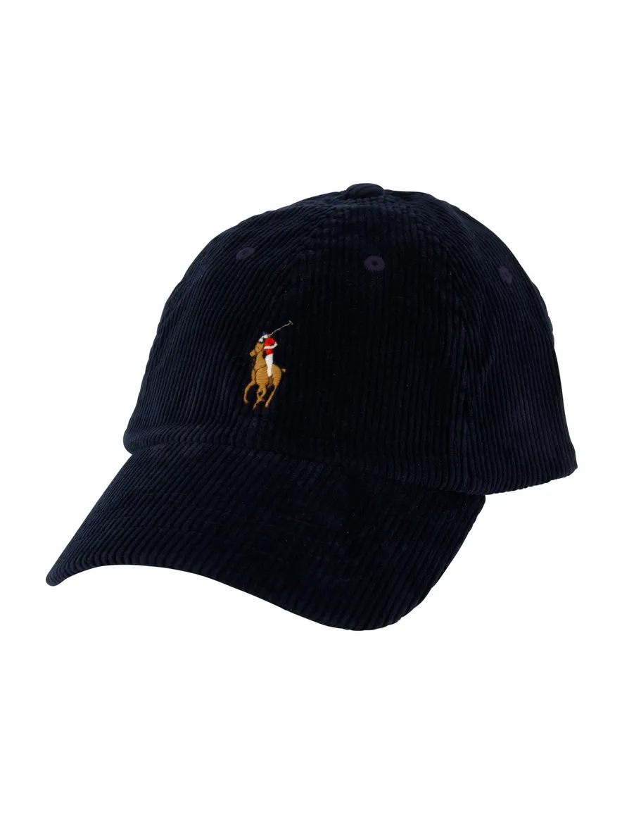 Polo Ralph Lauren cap donkerblauw corduroy