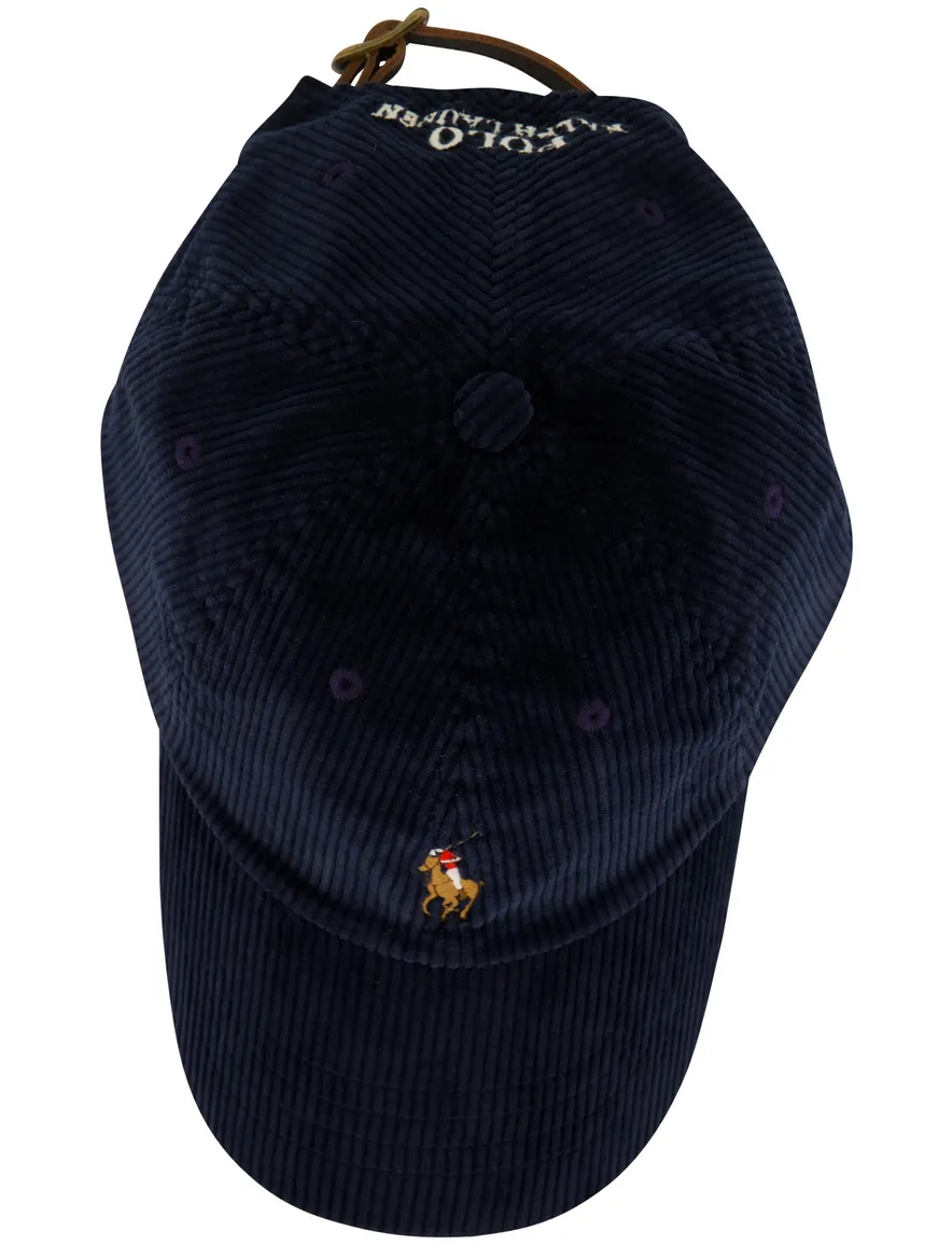 Polo Ralph Lauren cap donkerblauw corduroy