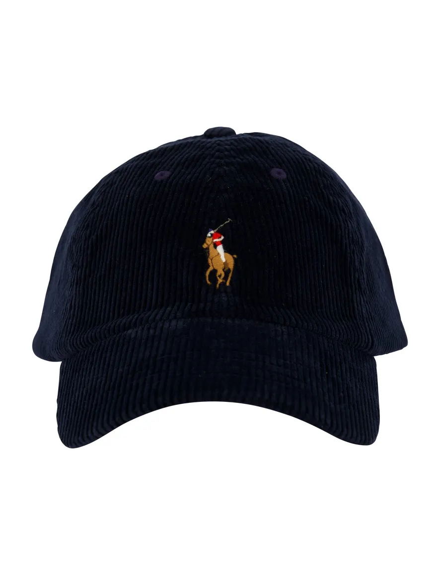 Polo Ralph Lauren cap donkerblauw corduroy